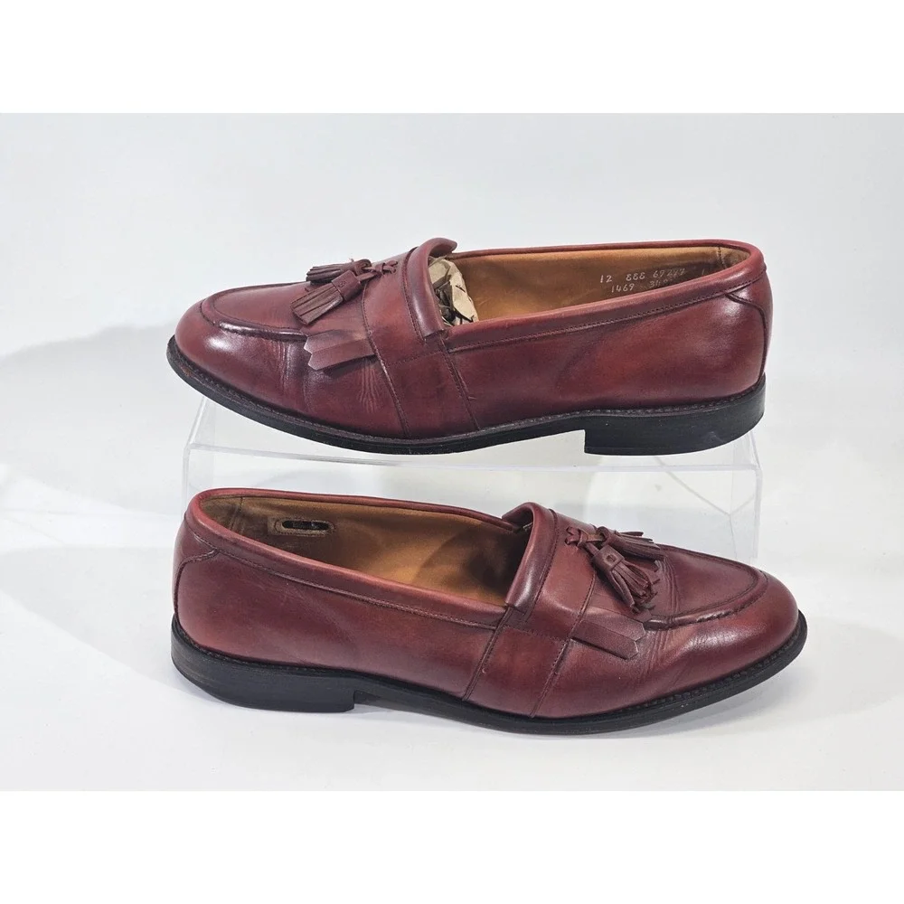 Allen Edmonds Newport Tassel Kiltie Loafers Moc Toe Leather Men's 12‎ Shoes EUC
